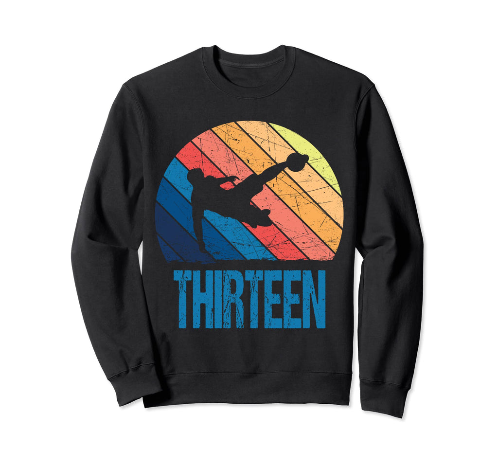 13Th Birthday Soccer 13 Years Old Sweatshirt - Streetwear Style Men Women