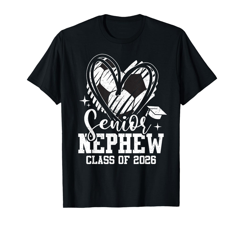 Senior Nephew Class 2026 Soccer T-Shirt - Novelty Apparel Men Women