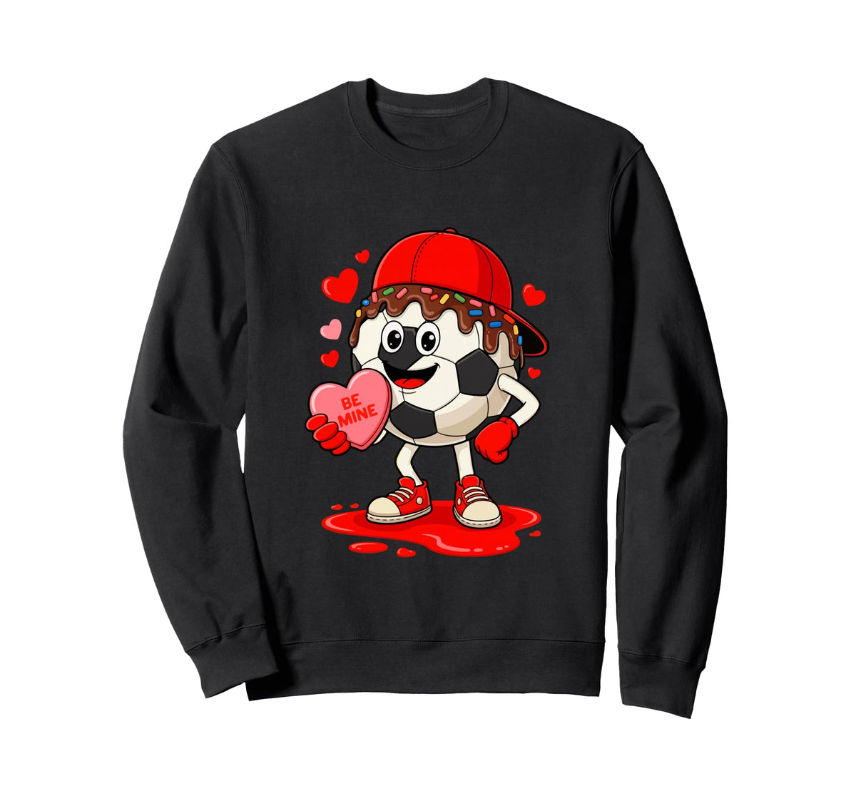 Soccer Equipment Player Sweatshirt - Fun Novelty Design for Adults