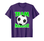 Soccer Team Manager Soccer Ball T-Shirt - Fun Novelty Design for Adults