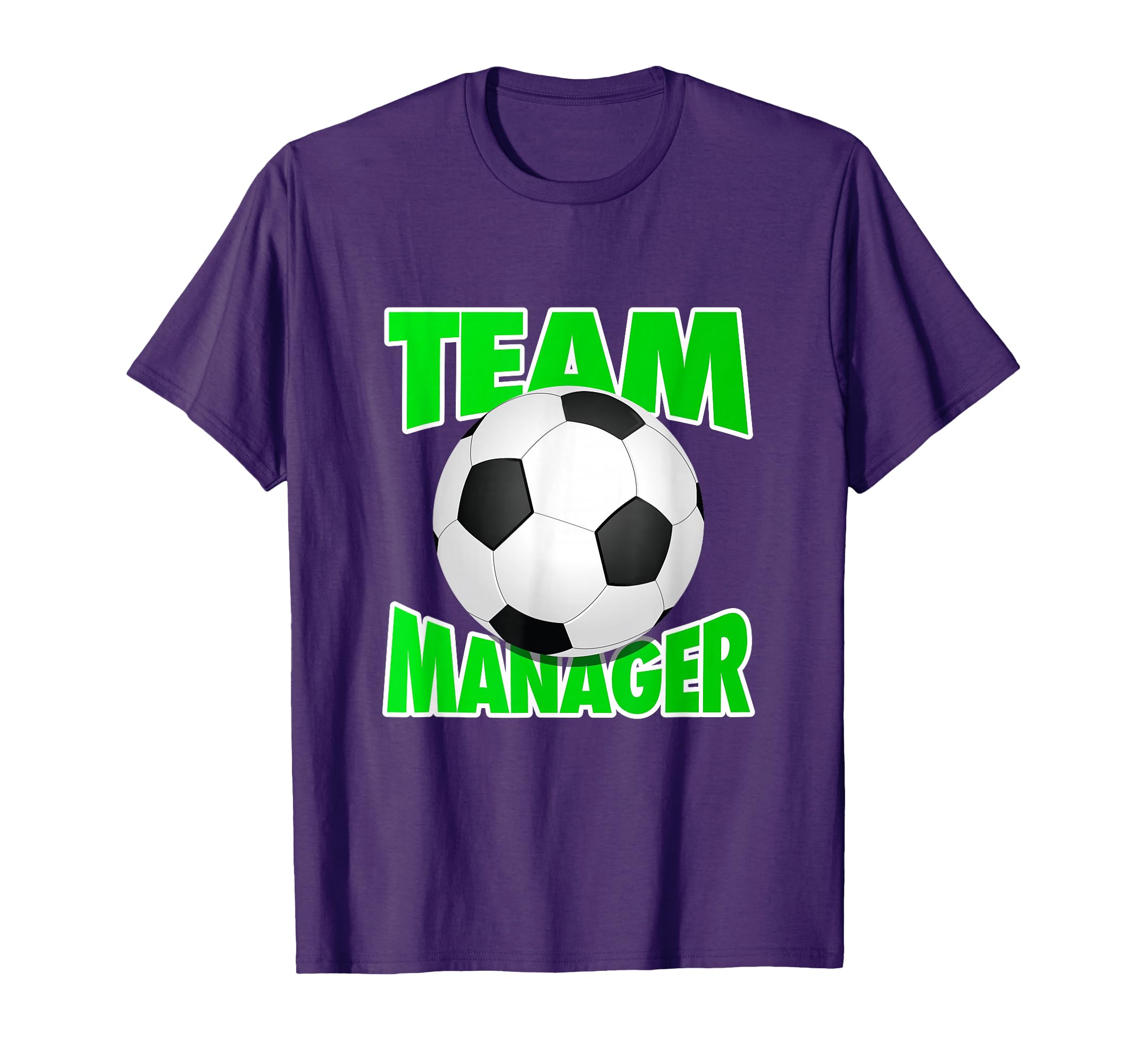 Soccer Team Manager Soccer Ball T-Shirt - Fun Novelty Design for Adults