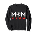 Mom 3 Soccer Mothers Day Sweatshirt - Trendy Graphic Unisex