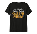 Womens Soccer Mom Mama Mothers Day T-Shirt - Graphic Print for Adults