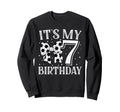Its My Seven 7Th Birthday Soccer Sweatshirt - Minimalist Print for Adults