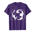 13Th Birthday Soccer Player Football T-Shirt - Fun Novelty Design Unisex