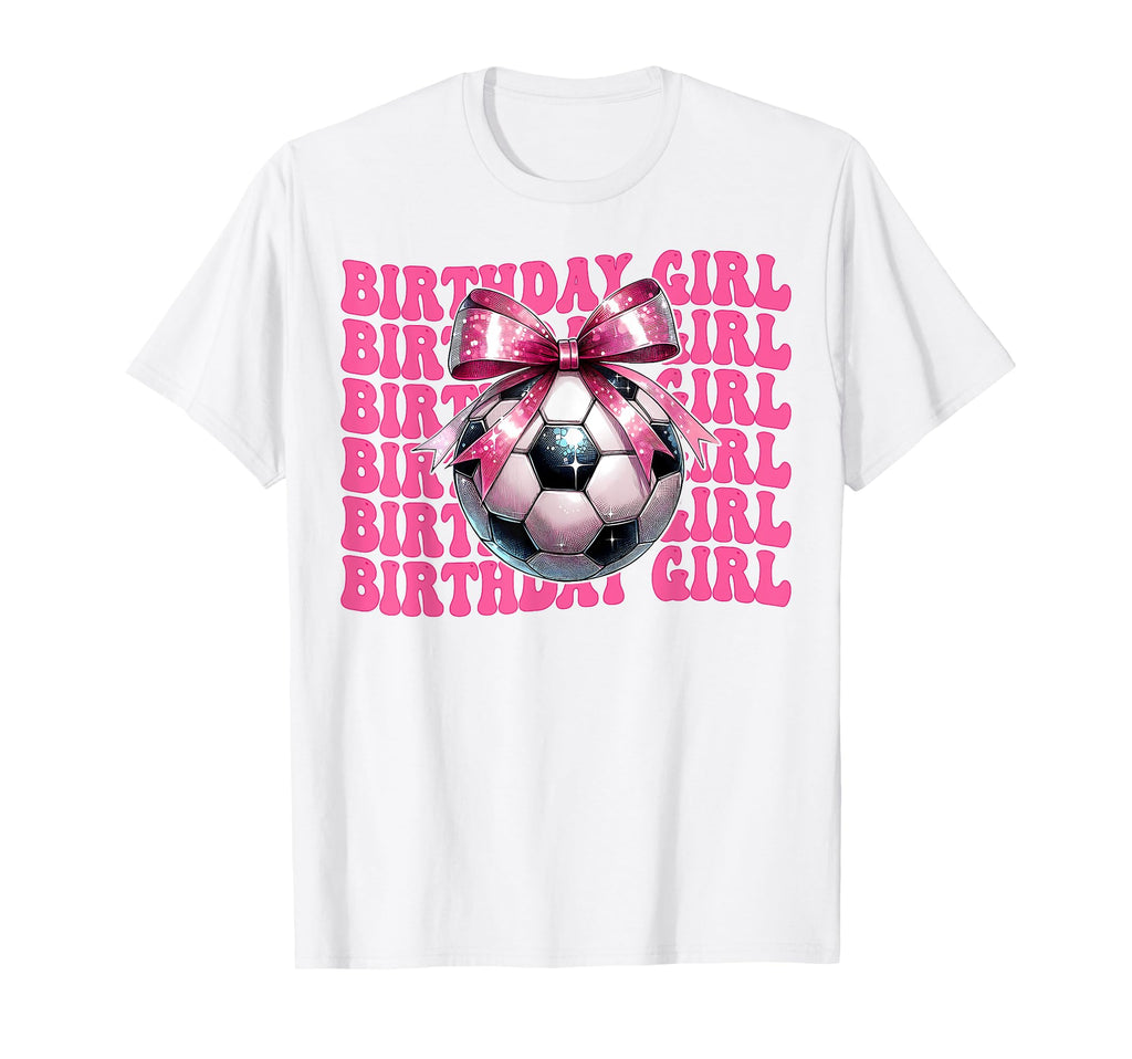 Birthday Soccer Soccer Mom Mama Coquette T-Shirt - Novelty Apparel Unisex