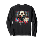 Soccer Drip Ball Cleat Boot Sweatshirt - Minimalist Print Men Women