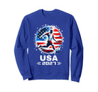 American Flag Soccer Team Soccer Sweatshirt - Minimalist Print for Adults