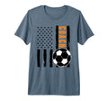 Usa Flag Soccer Coach Funny Soccer T-Shirt - Trendy Graphic for Adults