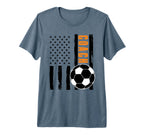 Usa Flag Soccer Coach Funny Soccer T-Shirt - Trendy Graphic for Adults