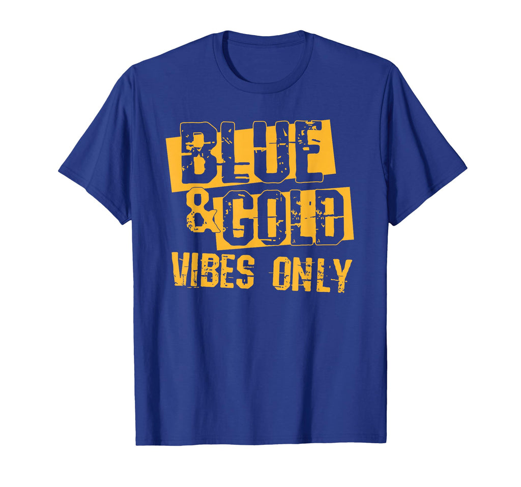 Blue And Gold Spirit Wear High School T-Shirt - Unique Graphic Men Women