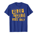 Blue And Gold Spirit Wear High School T-Shirt - Unique Graphic Men Women