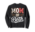 Mom Both Soccer Baseball Sports Sweatshirt - Novelty Apparel Unisex