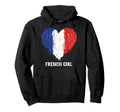 French Flag Heart Soccer Football France Hoodie - Graphic Print Men Women