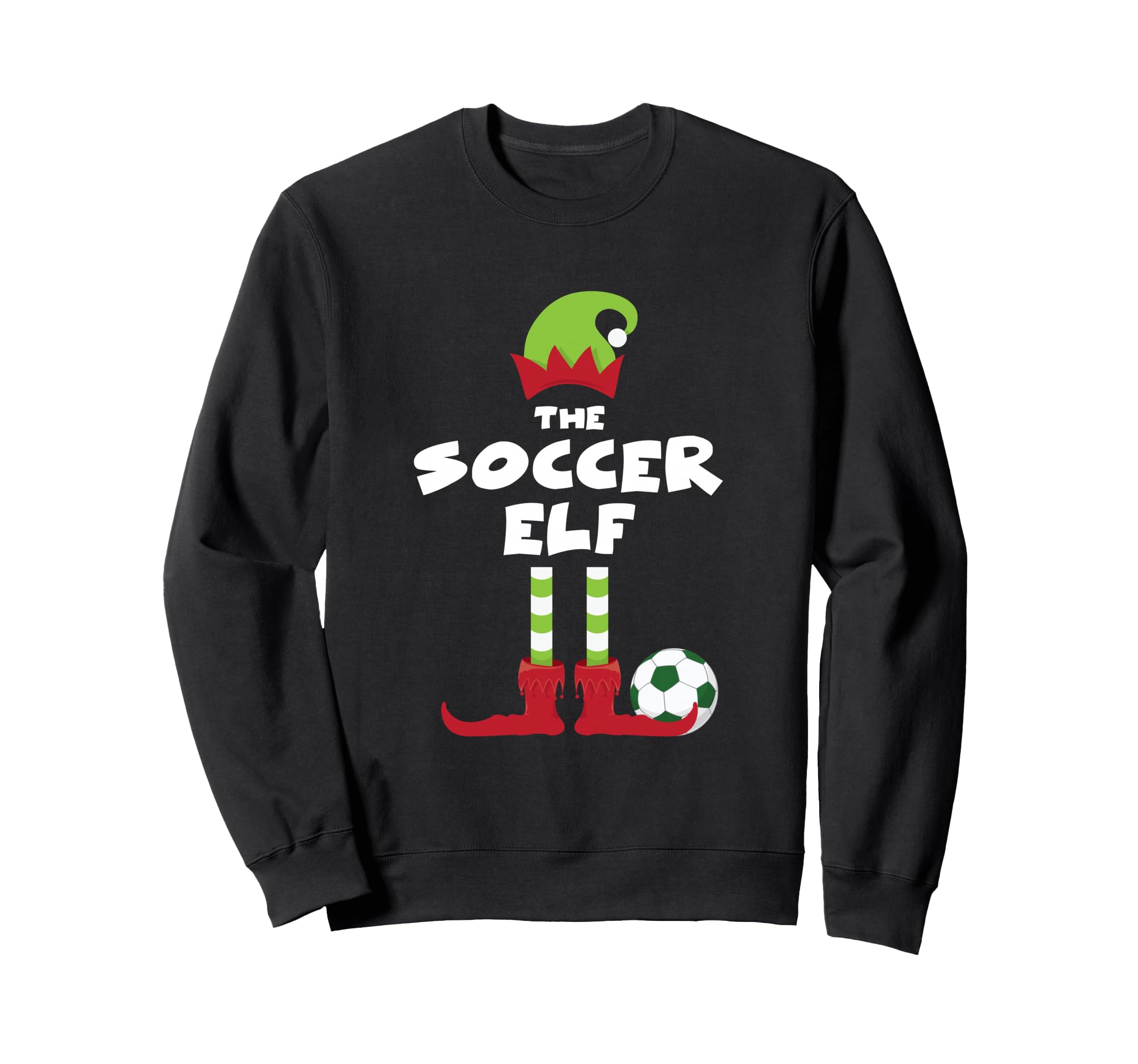 Soccer Elf Matching Family Party Sweatshirt - Novelty Apparel Unisex