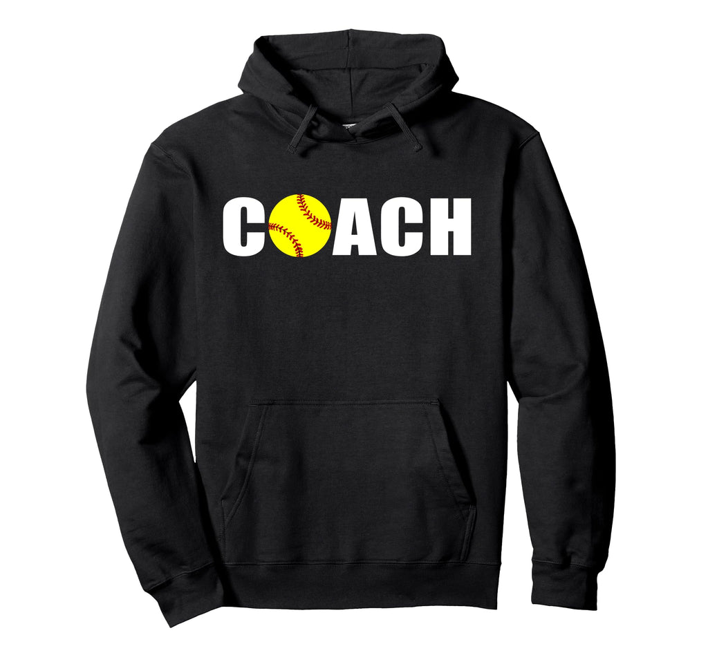 Softball Coach Hoodie - Graphic Print Unisex