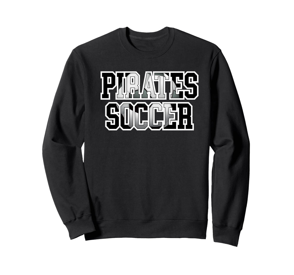 Pirates Soccer Ball School Spirit Sweatshirt - Trendy Graphic Men Women