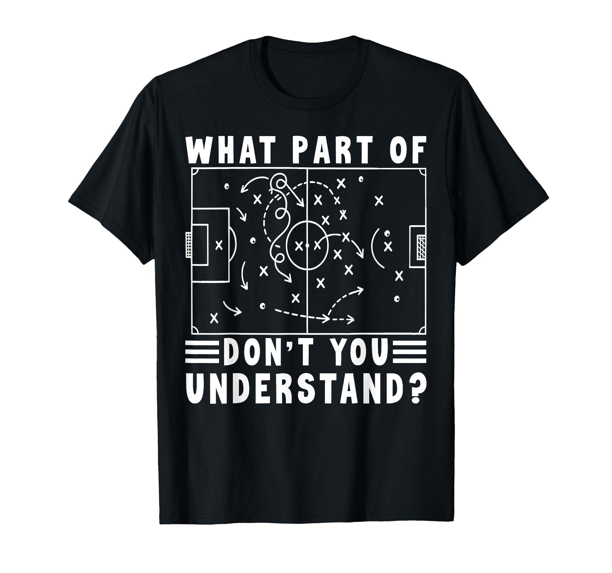 Soccer Strategy Board Meme What T-Shirt - Fun Novelty Design Men Women