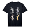 Funny Cat Lover Playing Soccer Player T-Shirt - Custom Art Print Unisex