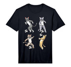 Funny Cat Lover Playing Soccer Player T-Shirt - Custom Art Print Unisex