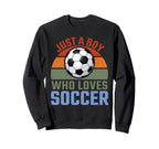Just Who Loves Soccer Soccer Player Sweatshirt - Unique Graphic for Adults