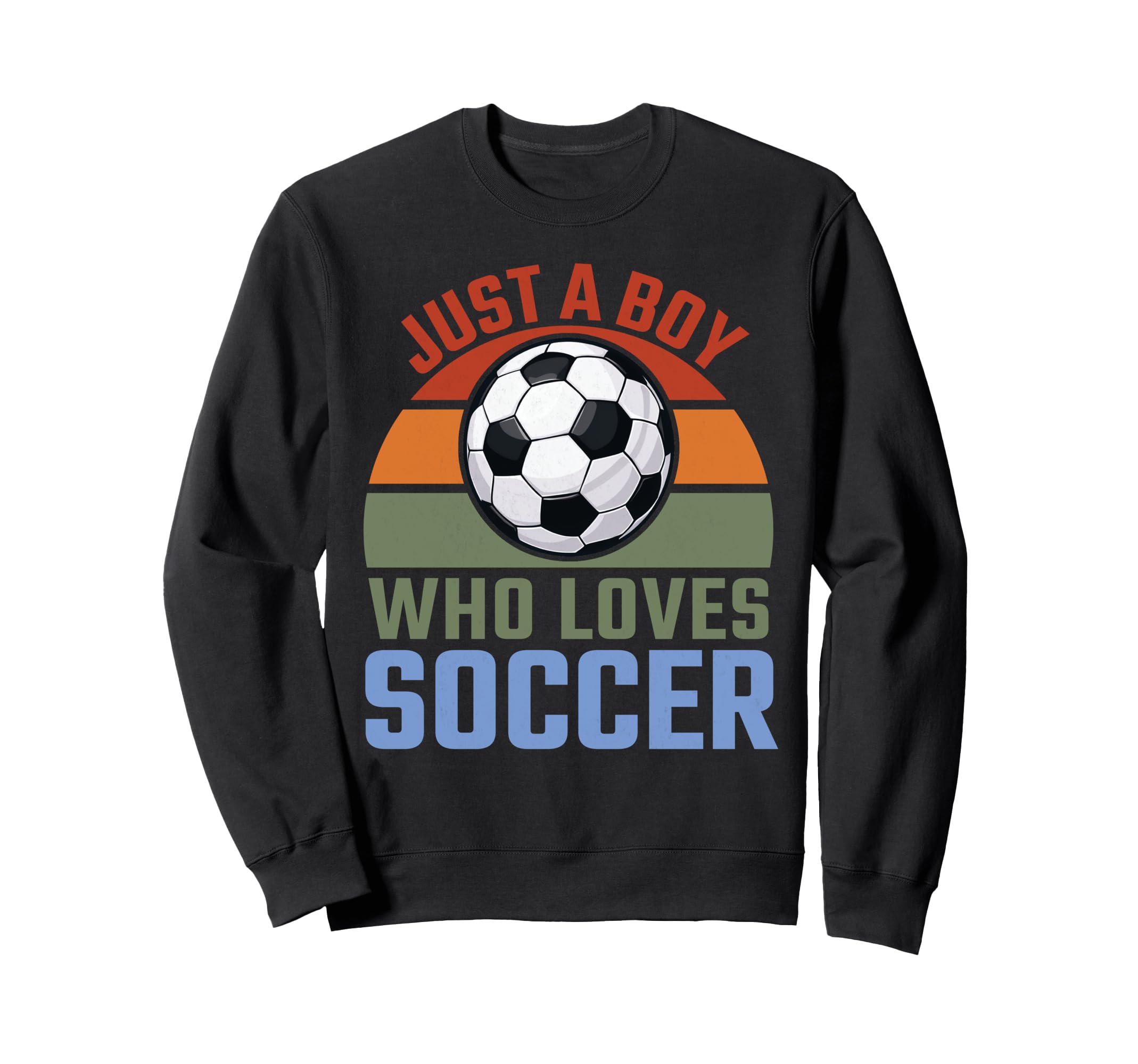 Just Who Loves Soccer Soccer Player Sweatshirt - Unique Graphic for Adults