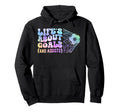 Soccer Life Is About Goals Assists Hoodie - Novelty Apparel for Adults