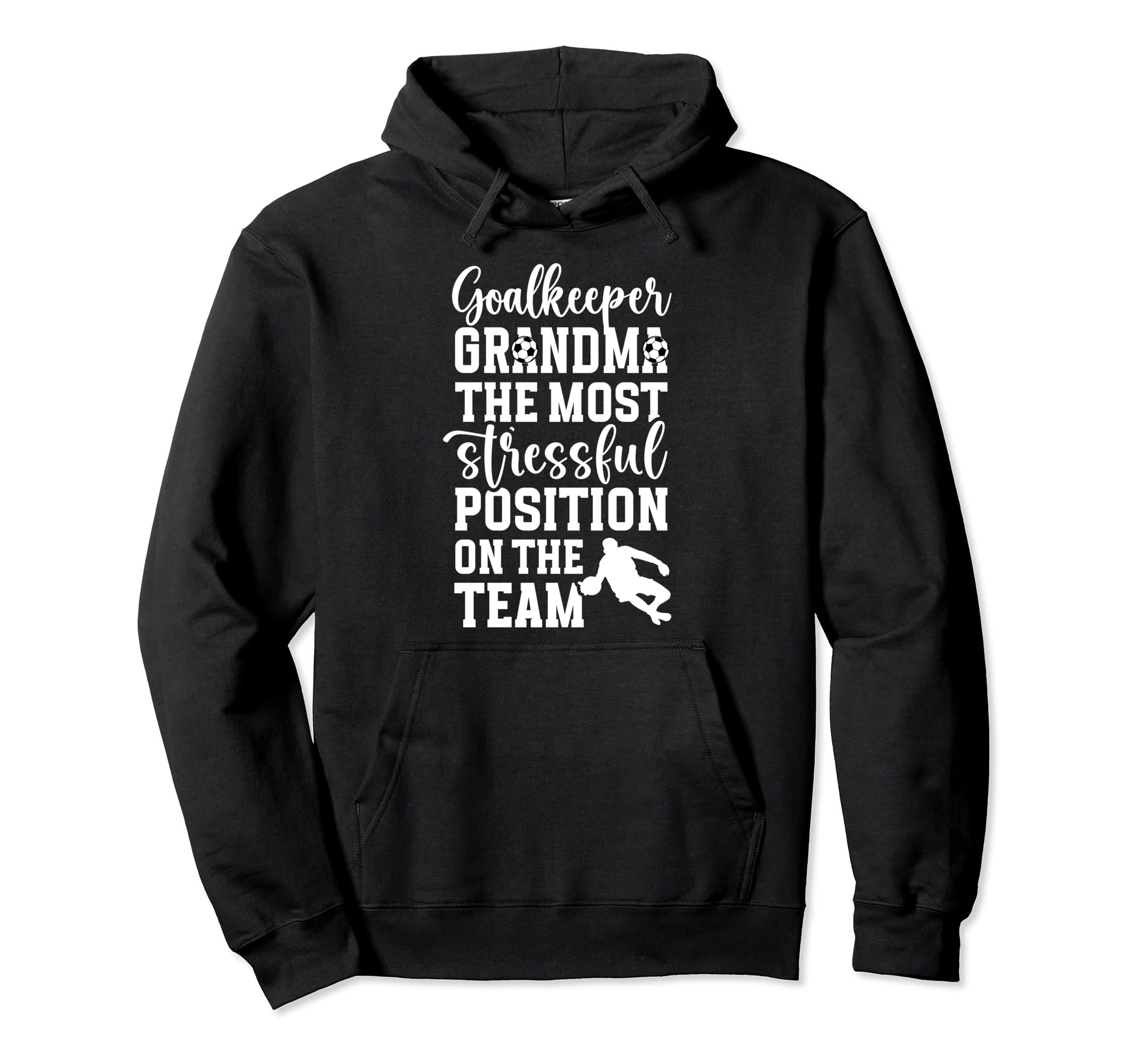 Funny Soccer Goalkeeper Grandma Hoodie - Aesthetic Graphic for Adults