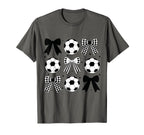 Soccer Coquette Bow Funny Coquette Bow T-Shirt - Graphic Print Unisex