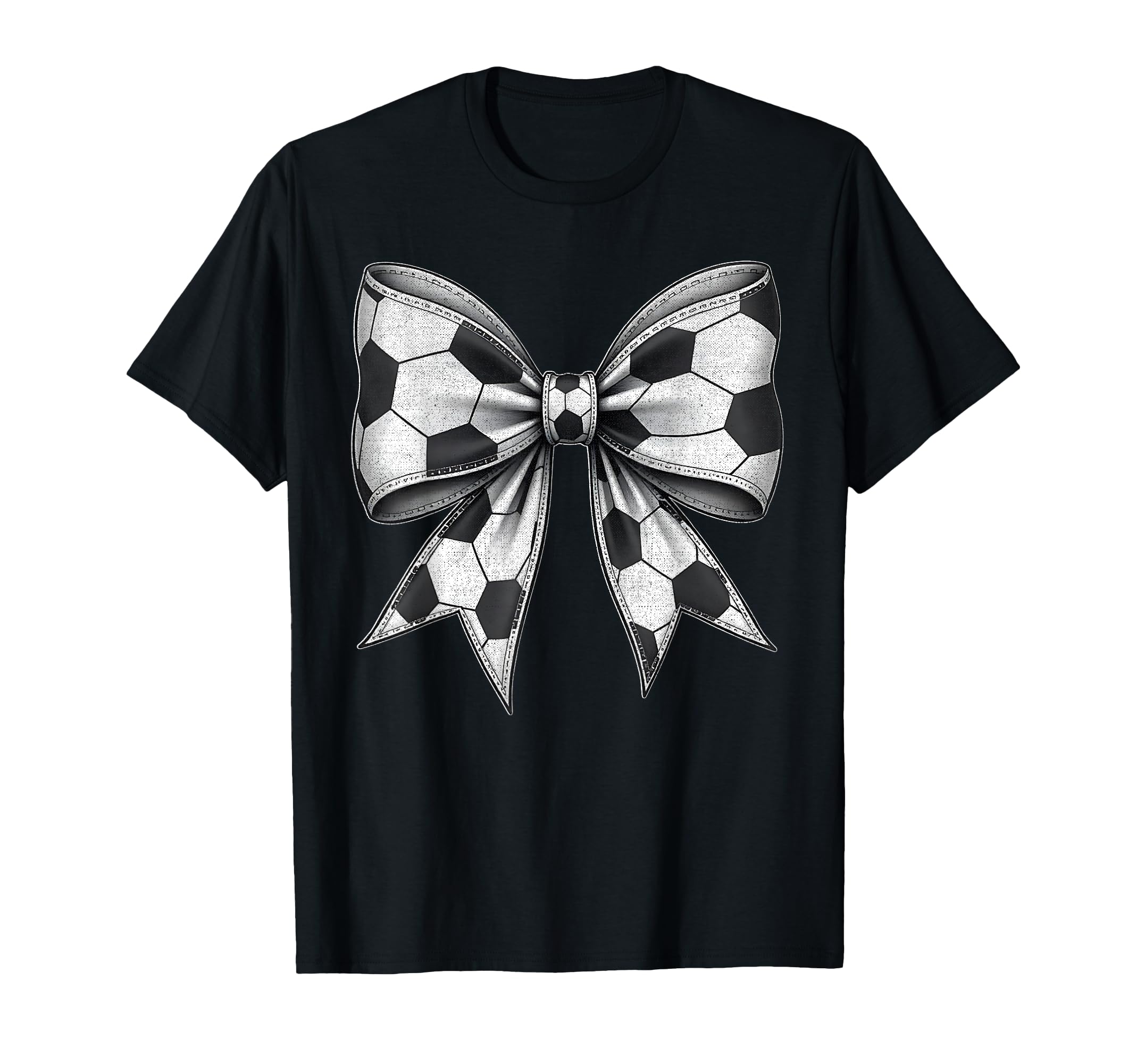 Soccer Ball Coquette Bow Soccer Mom T-Shirt - Custom Art Print Men Women