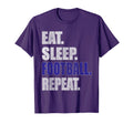 Football Gift T Shirts Eat Sleep T-Shirt - Streetwear Style Men Women
