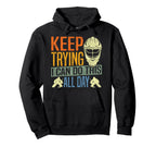 Ice Hockey Goalie Goalkeeper Keep Hoodie - Fun Novelty Design for Adults