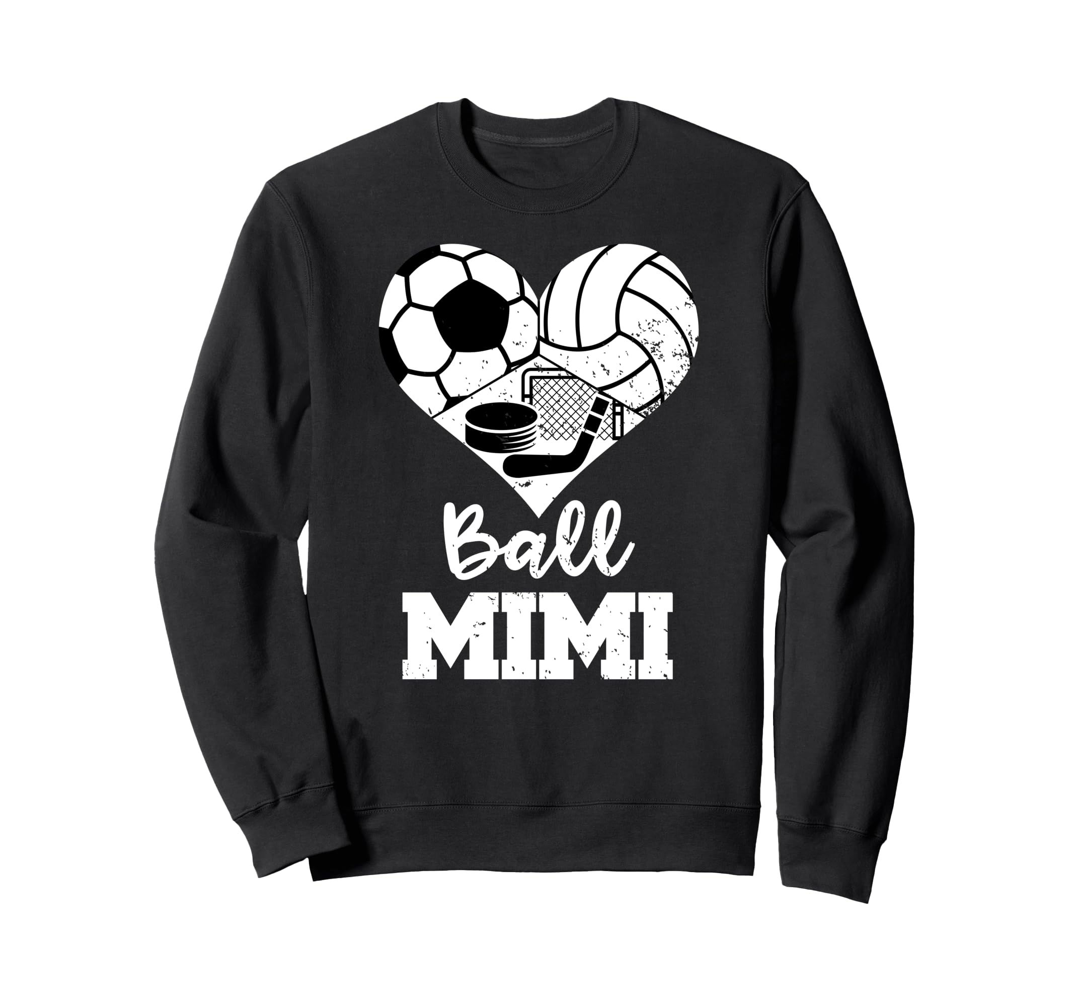 Ball Mimi Funny Soccer Volleyball Sweatshirt - Novelty Apparel for Adults