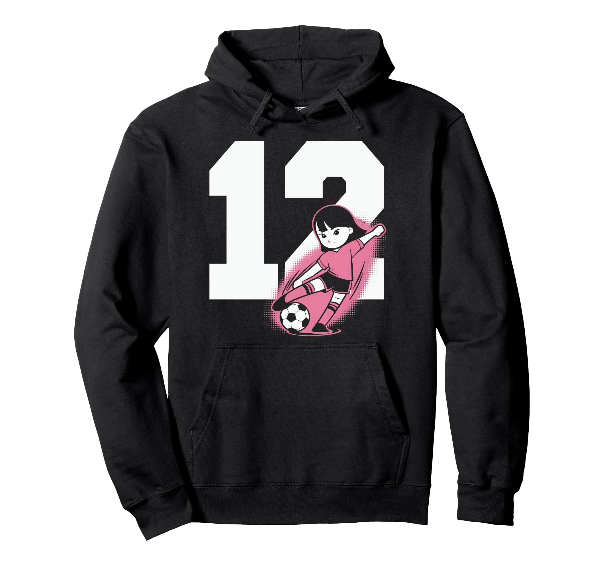 12 Soccer Birthday Gift Soccer Fan Hoodie - Novelty Apparel for Adults