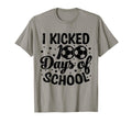 I Kicked 100 Days School Soccer T-Shirt - Streetwear Style for Adults