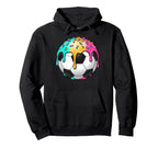 Soccer Ice Cream Summer Drip Ball Hoodie - Minimalist Print for Adults