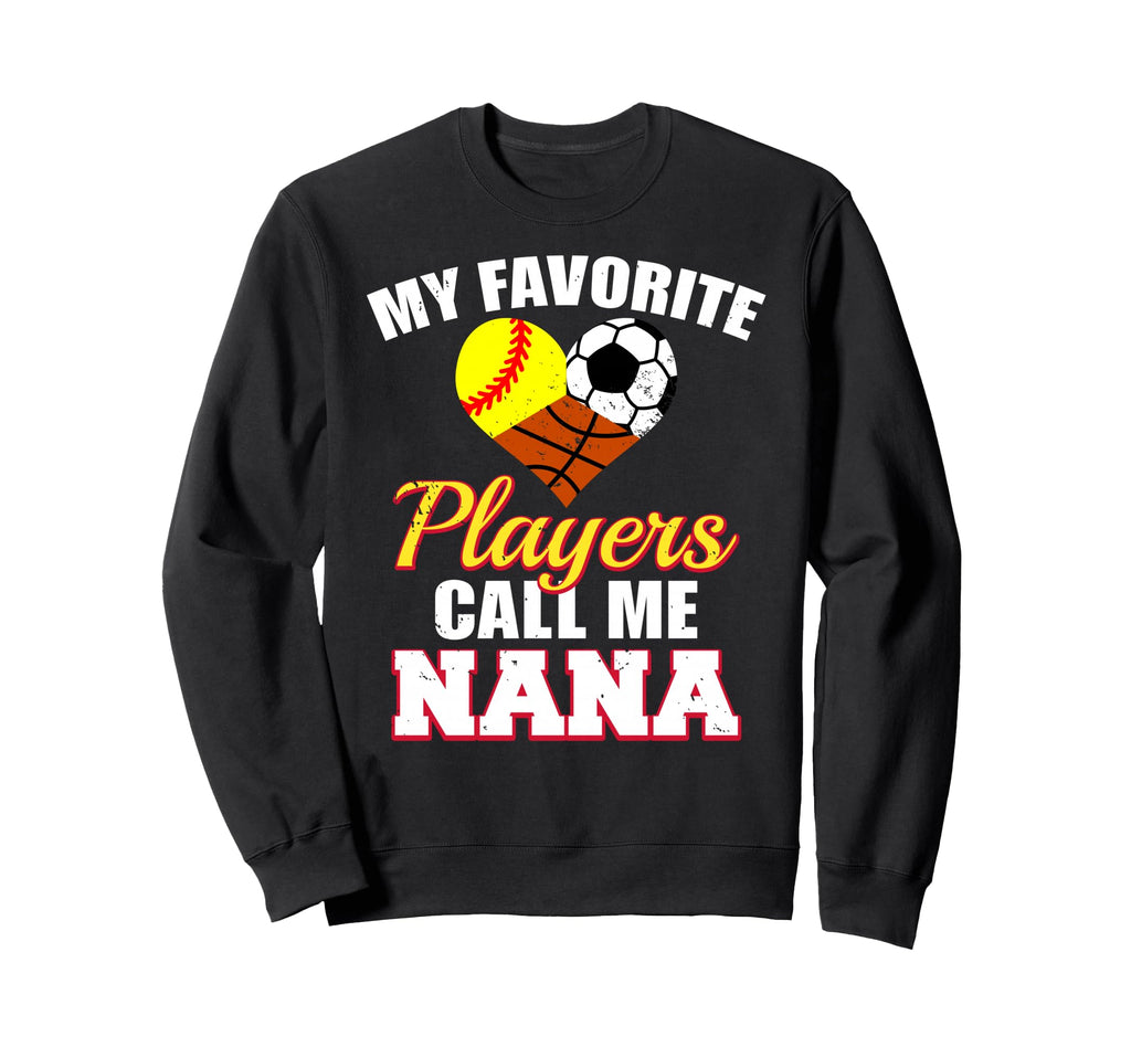 My Favorite Players Softball Soccer Sweatshirt - Novelty Apparel Men Women