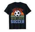Just Guy Who Loves Soccer Soccer Player T-Shirt - Graphic Print Men Women