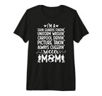 Im Soccer Mom Soccer Player Mama Soccer T-Shirt - Unique Graphic Men Women