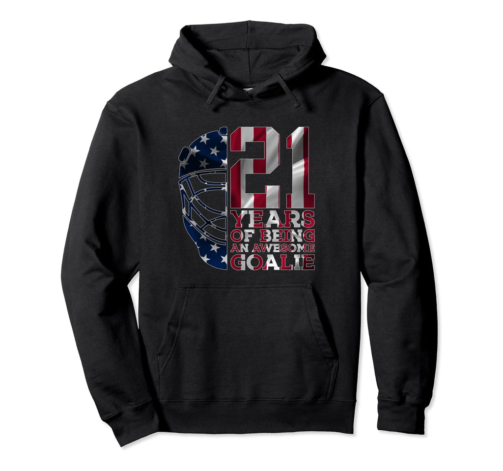 Goalkeeper 21 Years Awesome Goalie Ice Hoodie - Custom Art Print Men Women