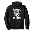 Soccer Mom Leopard Heart Hoodie - Fun Novelty Design for Adults