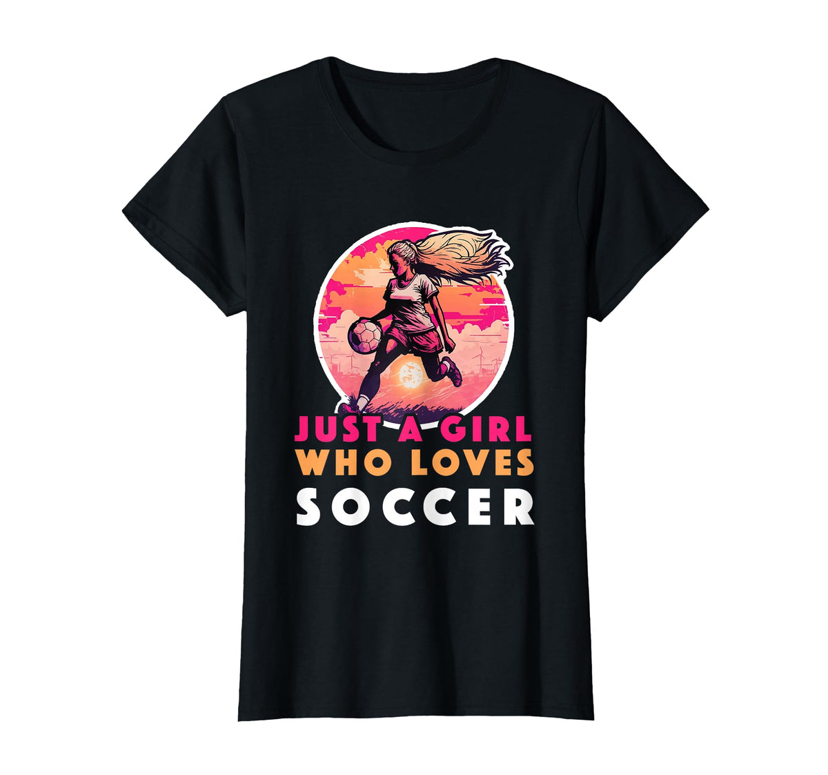 Just Who Loves Soccer Soccer Outfit T-Shirt - Graphic Print Unisex