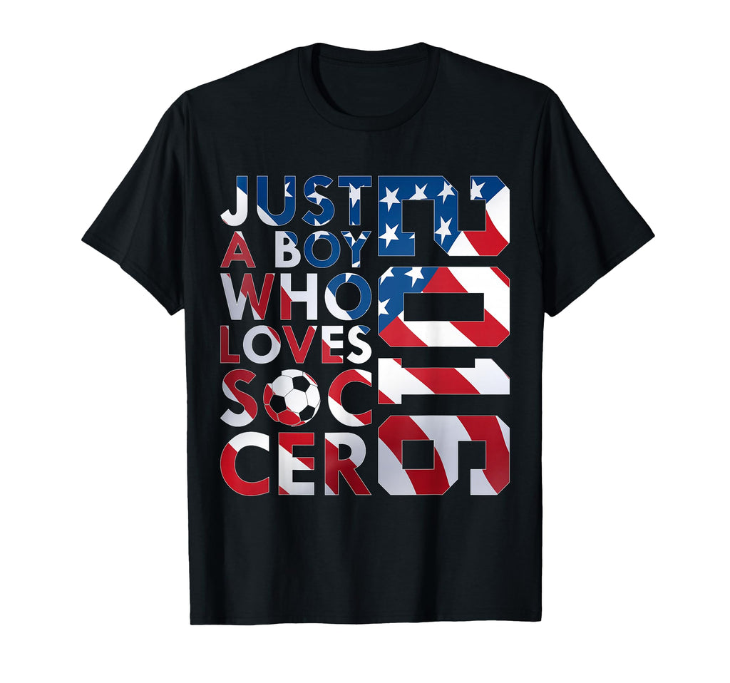 2016 Just Who Loves Soccer 10Th T-Shirt - Minimalist Print Men Women
