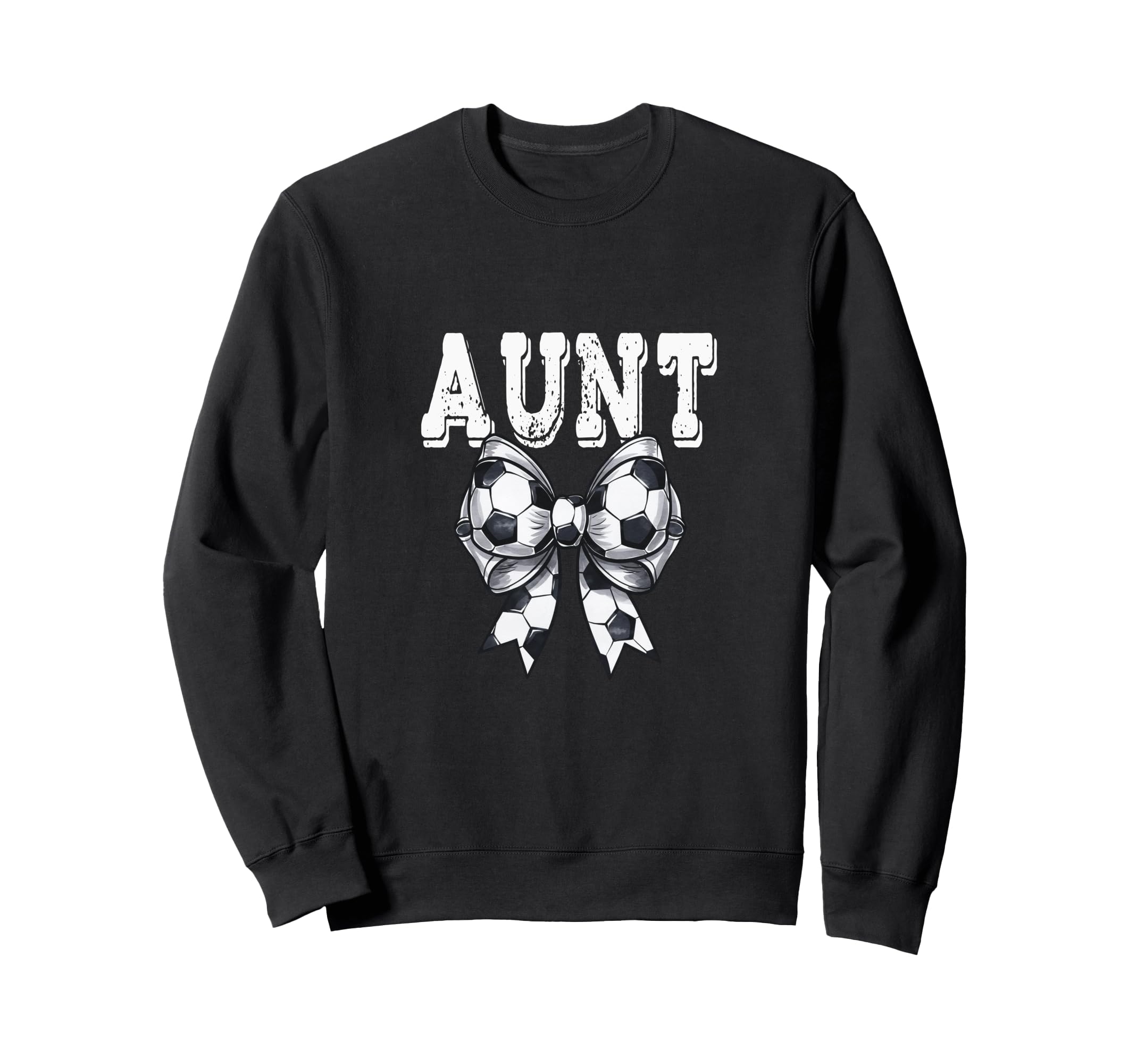 Coquette Soccer Bow Mom Aunt Grandma Sweatshirt - Streetwear Style Unisex