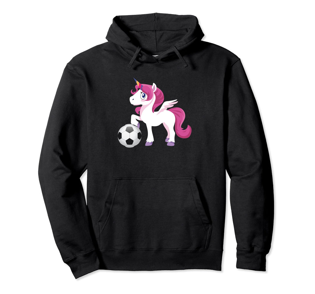 Unicorn Soccer Referee Kreisliga Hoodie - Custom Art Print for Adults