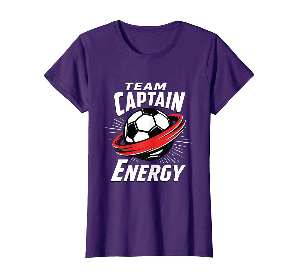 Team Captain Energy Soccer T-Shirt - Aesthetic Graphic Unisex