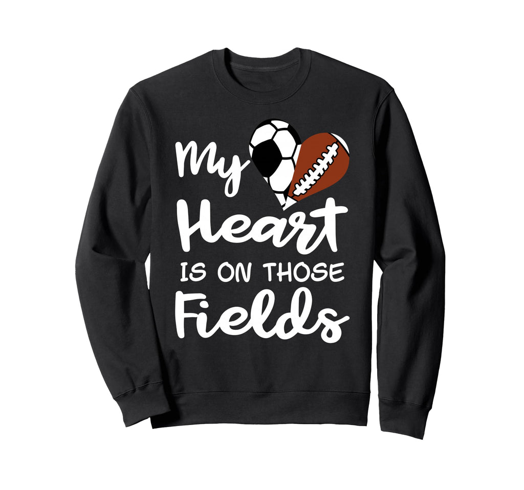 My Heart Is Those Fields Funny Sweatshirt - Unique Graphic Men Women