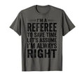Funny Referee Soccer Football Sports T-Shirt - Minimalist Print Men Women
