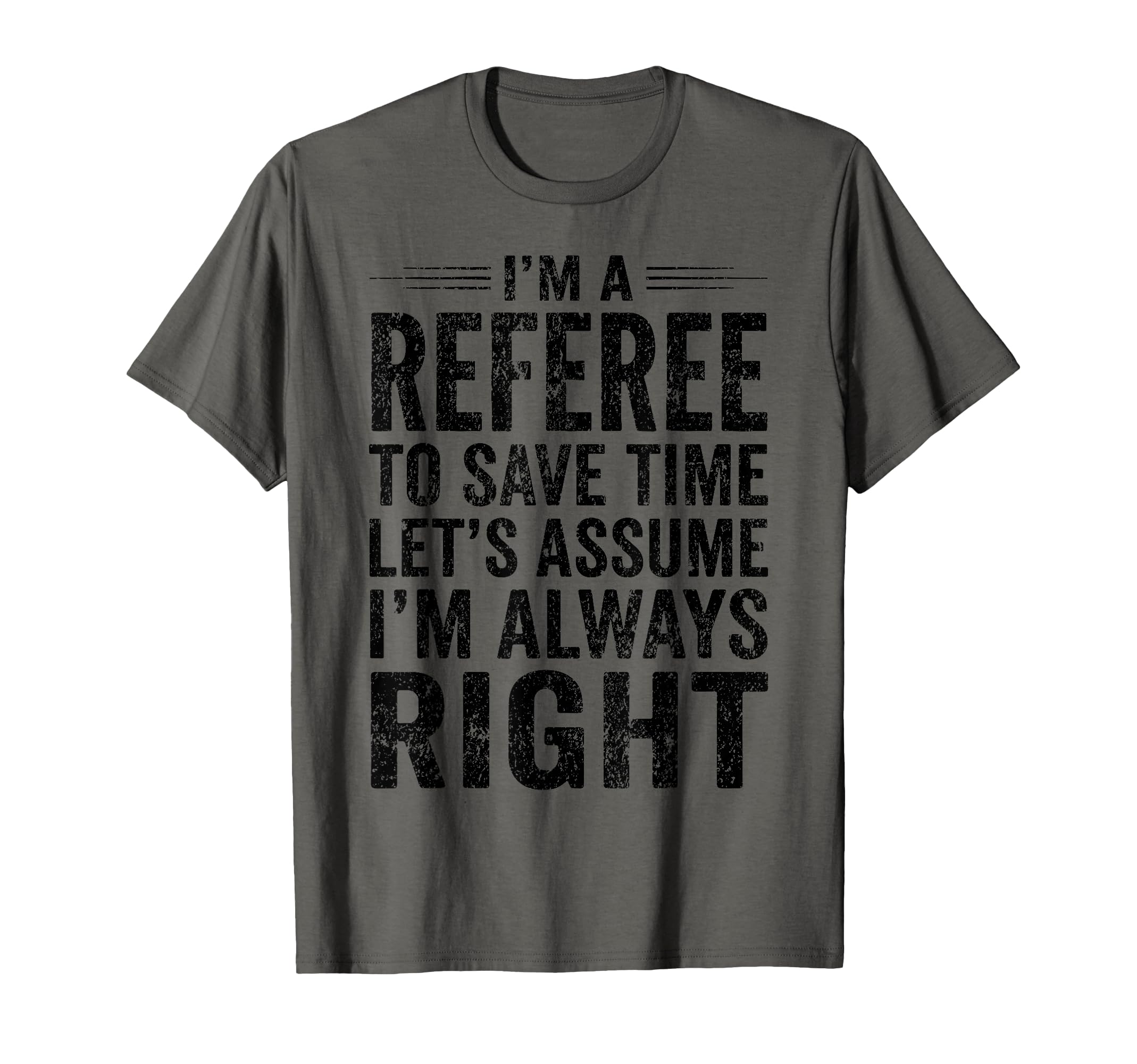 Funny Referee Soccer Football Sports T-Shirt - Minimalist Print Men Women
