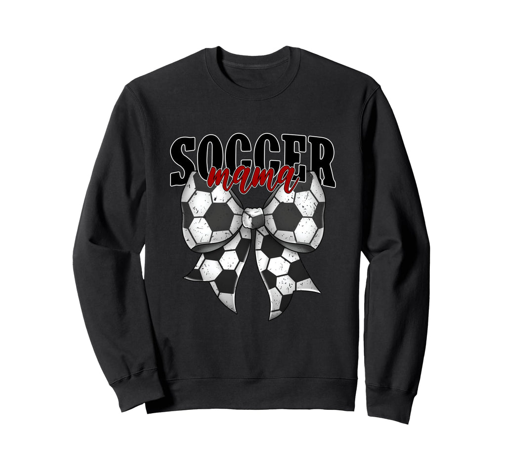 Soccer Mama Coquette Bow Proud Sweatshirt - Trendy Graphic for Adults